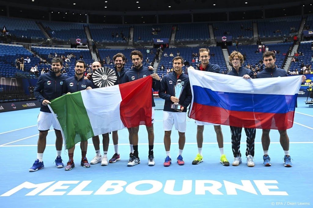 Rusland verslaat Italië in finale ATP Cup