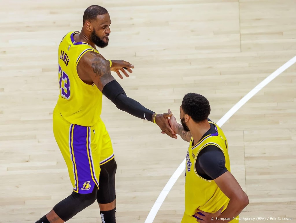 Moeizame zege kampioen Lakers op Pistons in NBA