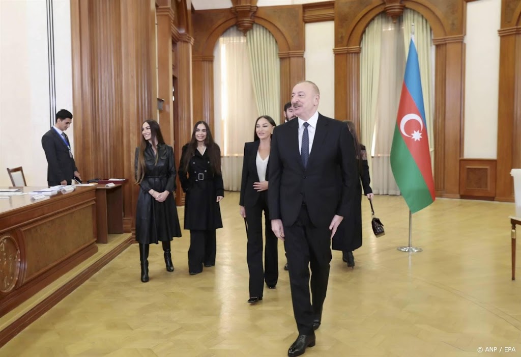 Azerbeidzjaanse president Aliyev simpel herkozen