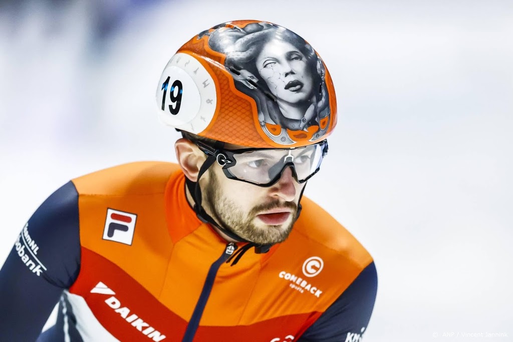 Shorttracker De Laat grijpt op WK naast halve finale 1000 meter