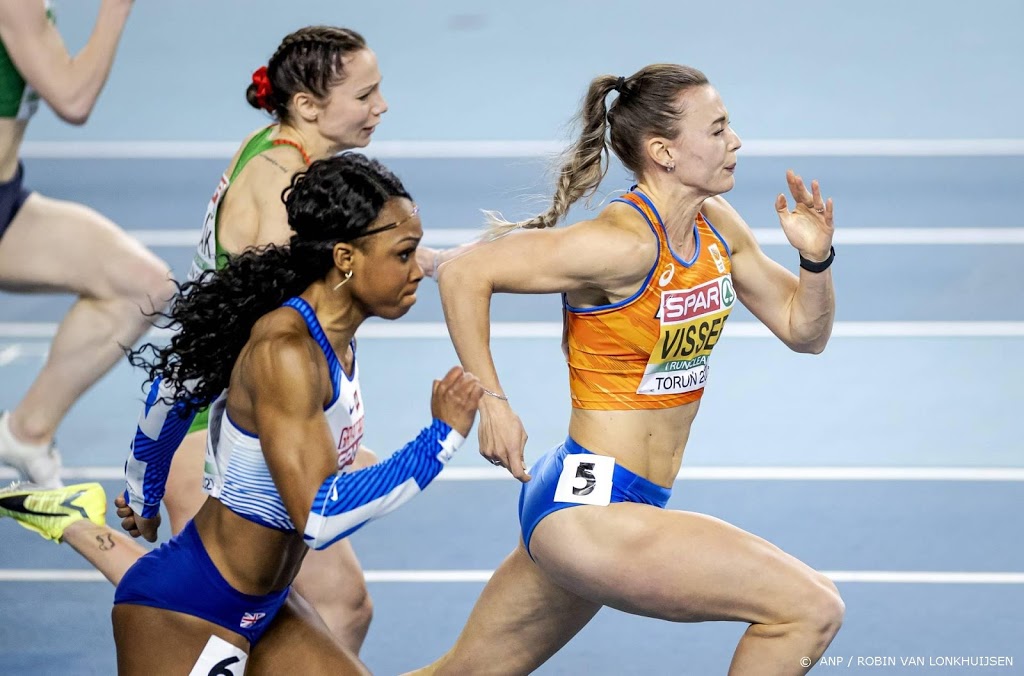 Visser prolongeert Europese titel 60 meter horden met recordtijd 