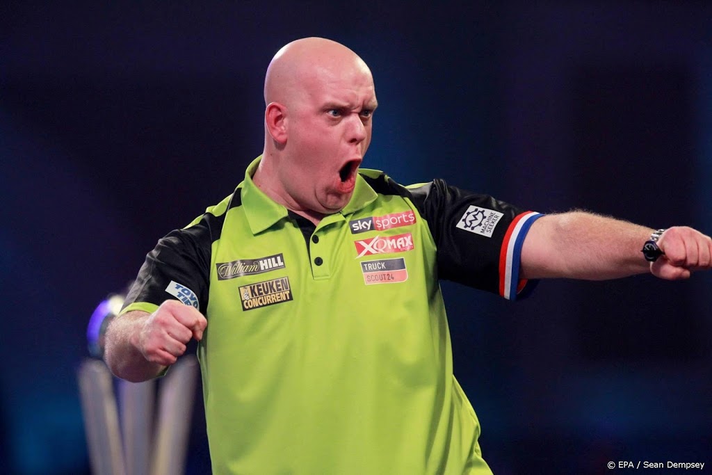 Darter Van Gerwen onderuit in halve finales op UK Open 