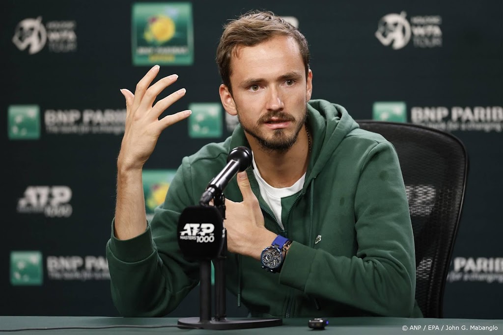 Rus Medvedev bereid als 'neutrale' tennisser te spelen in Parijs