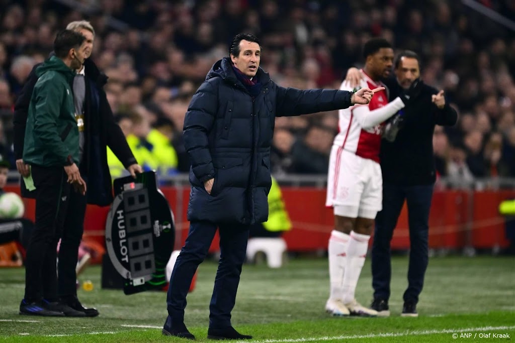 Trainer Emery ziet Aston Villa beetje teleurstellen tegen Ajax 