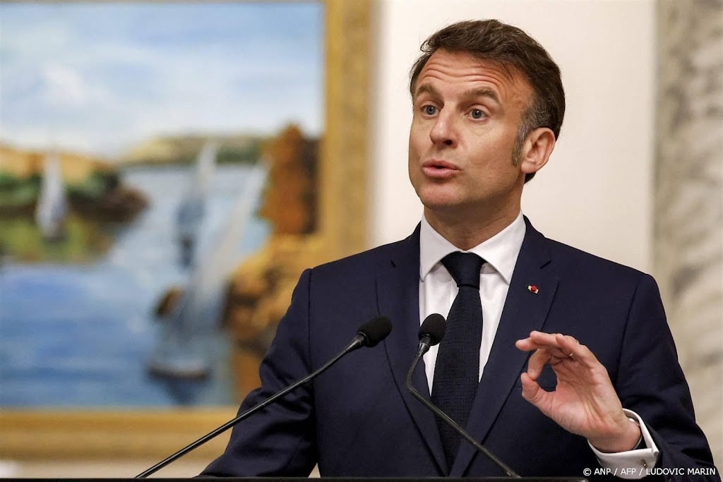 Macron in Egypte: geen verplaatsing Palestijnen uit Gaza