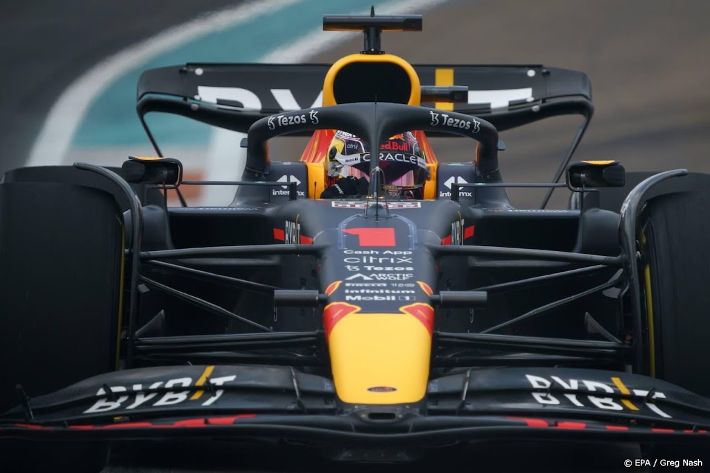 Verstappen blijft steken op derde plek in kwalificatie GP Miami