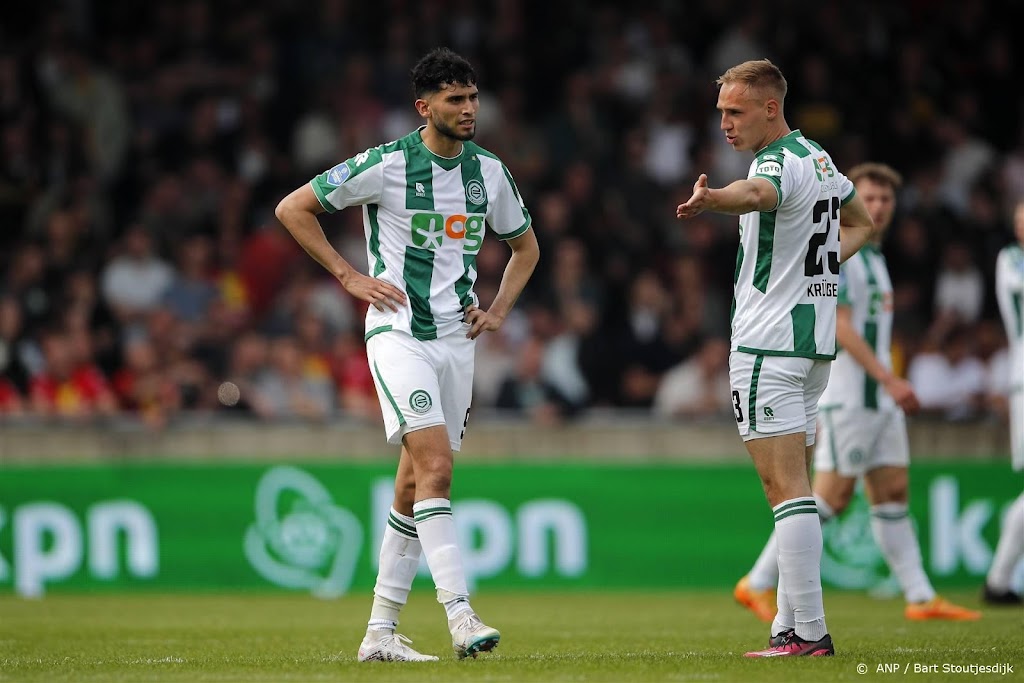 FC Groningen degradeert uit Eredivisie na gelijkspel bij Eagles