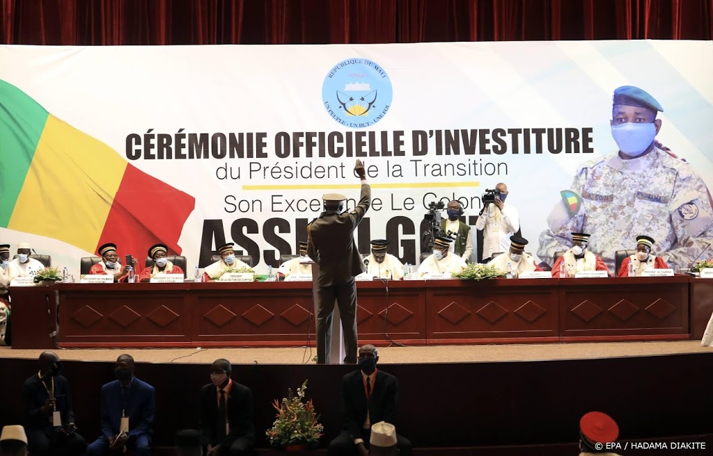 Coupleider Mali beëdigd als interim-president 