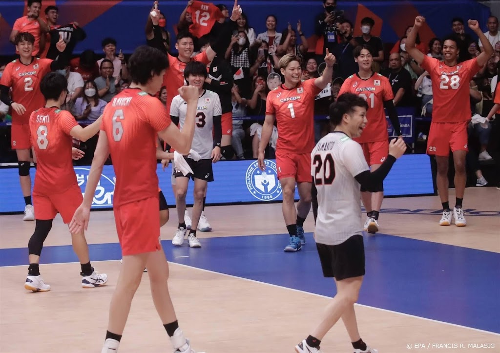 Volleyballers pakken één set tegen ongeslagen Japan