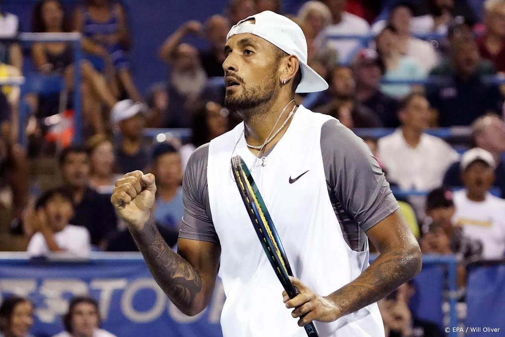 Tennissers Kyrgios en Nishioka naar finale Washington