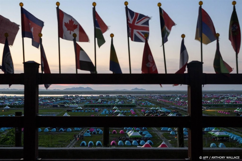 Wereldjamboree in Zuid-Korea ingekort als gevolg van tyfoon 