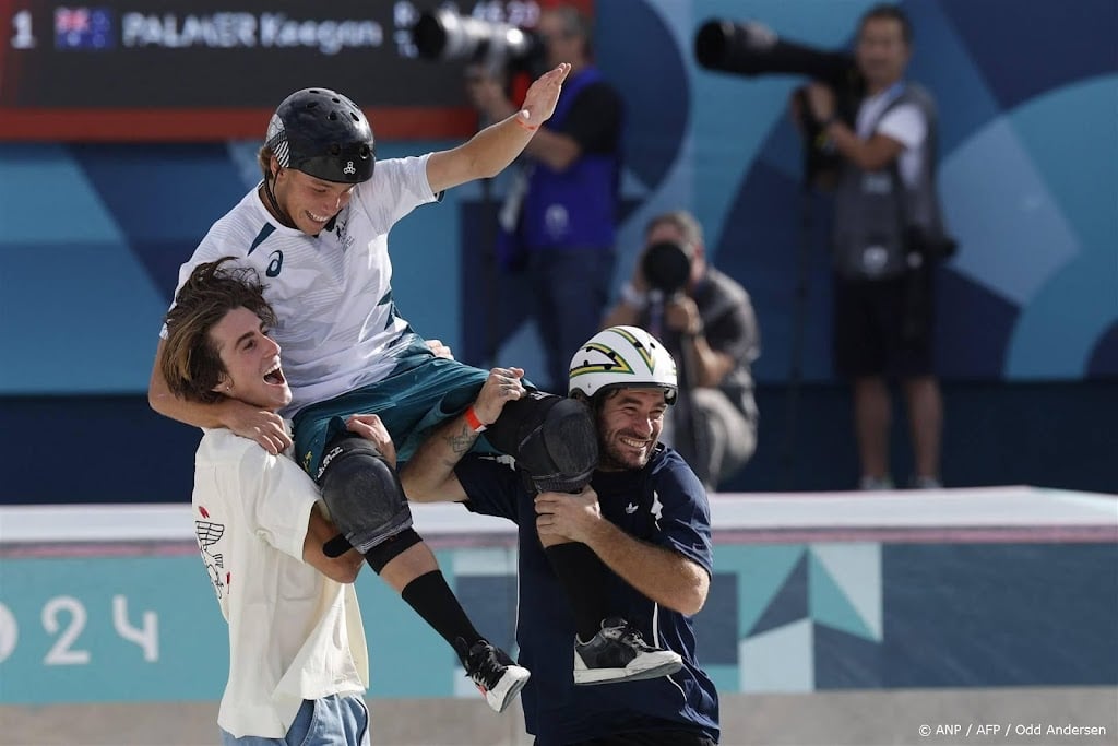 Skateboarder Palmer verdedigt olympische titel met succes