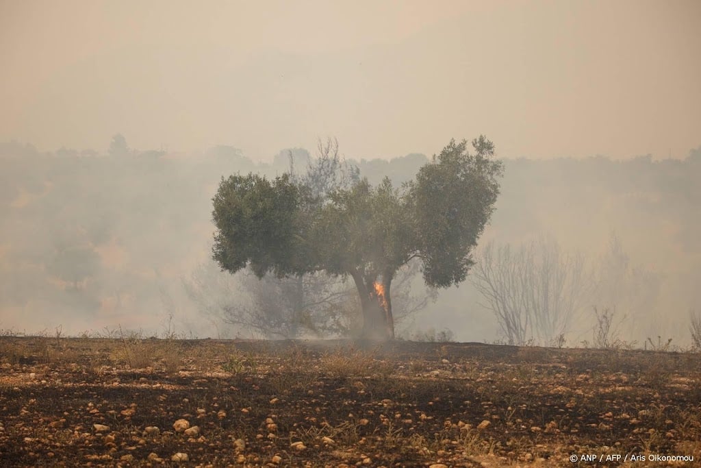 Griekse burgemeester opgepakt om grote bosbrand
