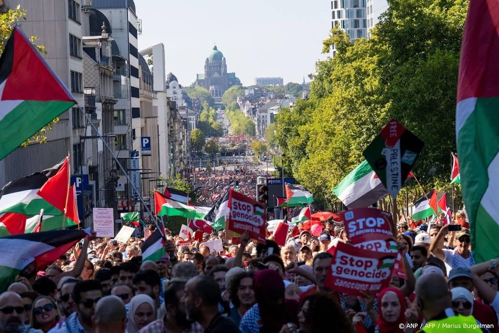Zeker 70.000 mensen in Brussel voor pro-Palestijnse betoging 