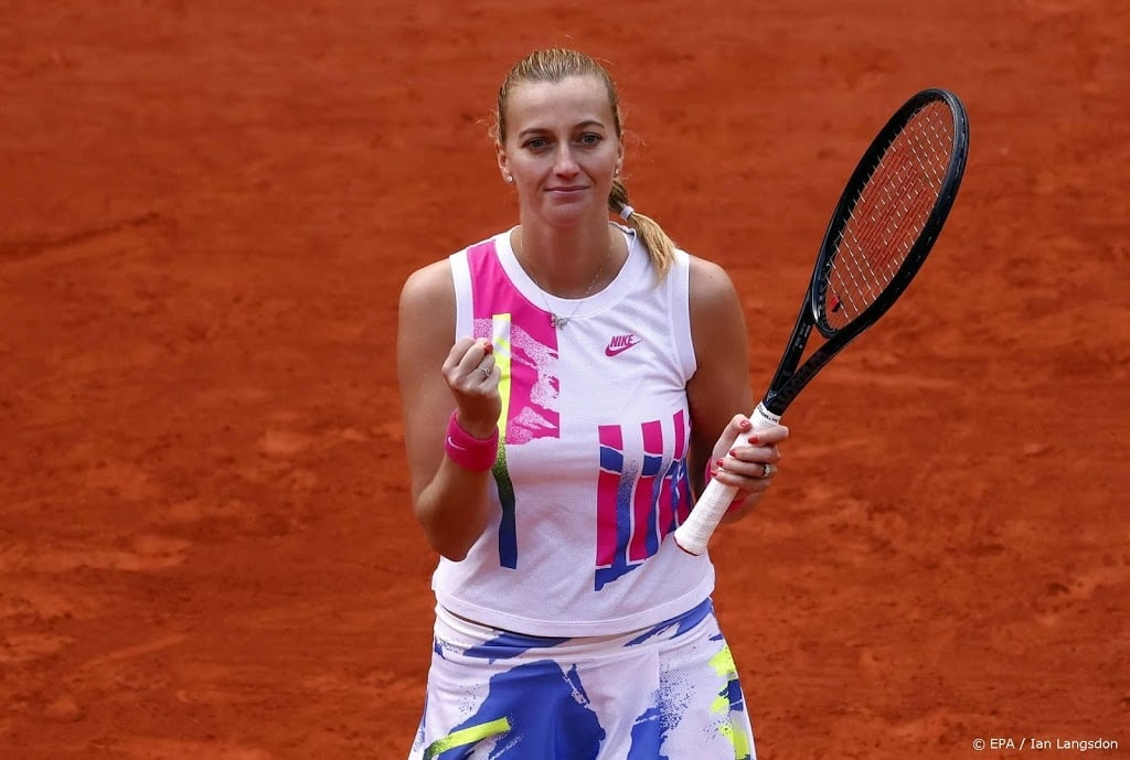 Kvitova naar halve finales Roland Garros na zege op Siegemund