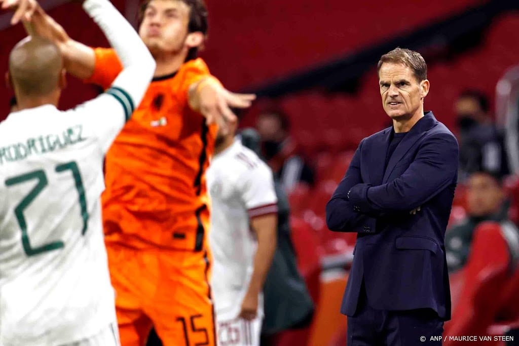 Bondscoach De Boer: dit resultaat is vervelend