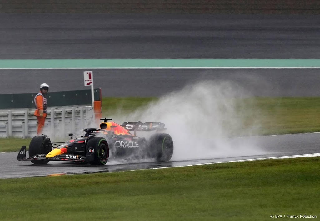 Verstappen vindt natte training niet representatief voor race