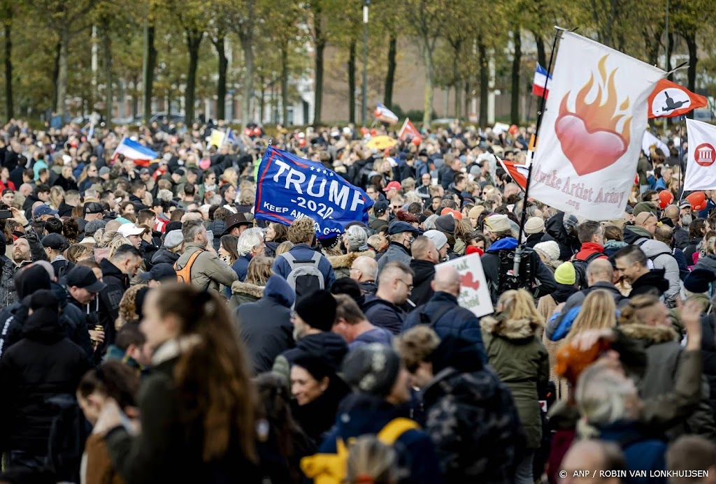 Mars tegen coronabeleid in Den Haag vrijwel zonder incidenten