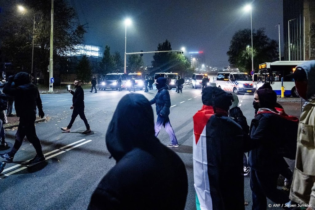 Tientallen arrestaties in Amsterdam rond pro-Palestijns protest