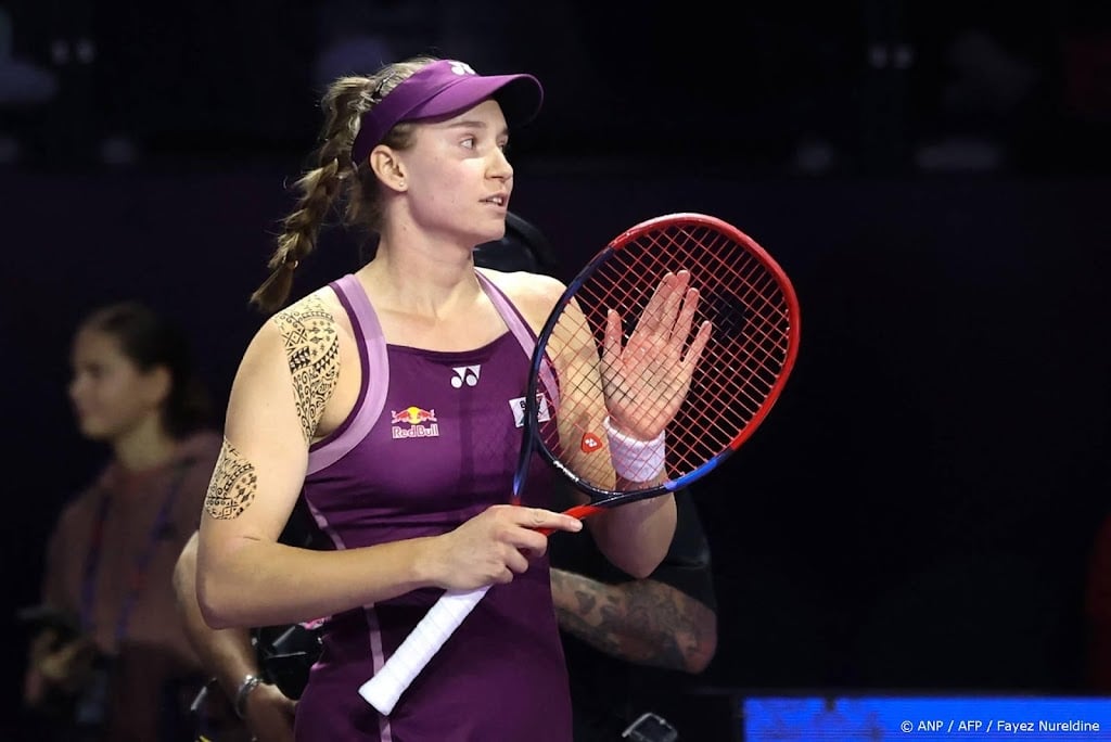 Tennisster Rybakina eerste finaliste WTA Finals
