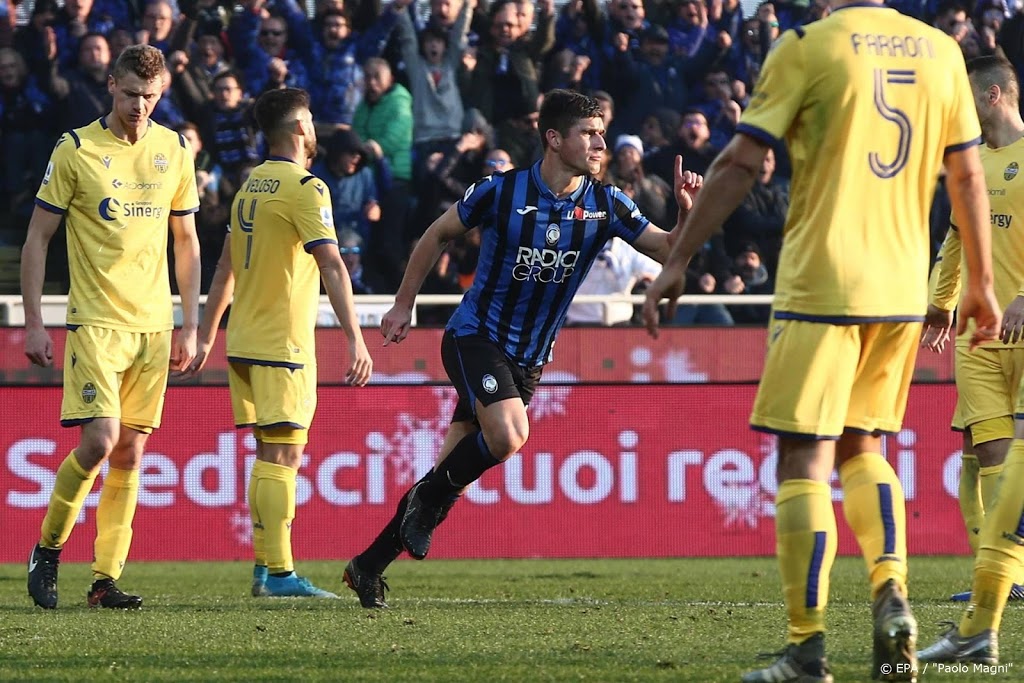Atalanta in blessuretijd langs Verona