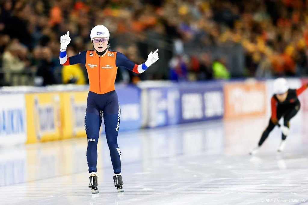 Zege in massastart voelt 'lekker' voor schaatsster Groenewoud 