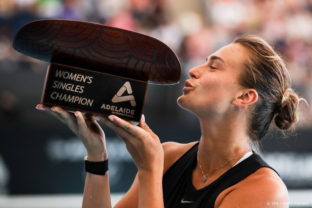Na ruim anderhalf jaar weer tennistitel voor Sabalenka