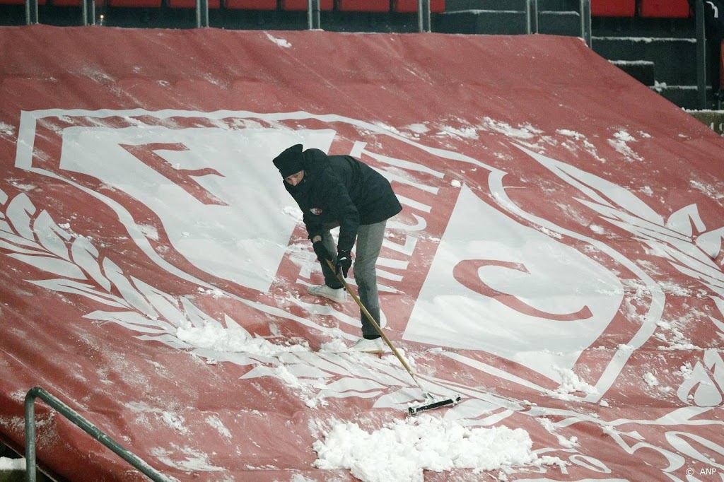 Ook maandag geen voetbal in eerste divisie vanwege sneeuw