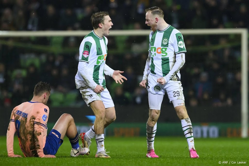 FC Groningen na strafschoppen naar halve finale KNVB-beker