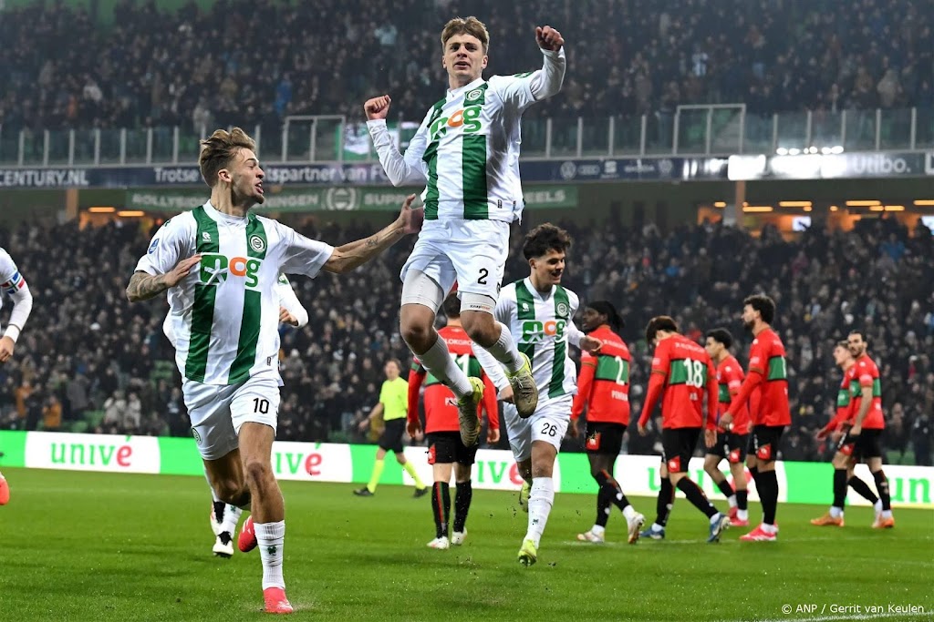 FC Groningen houdt met tien man stand tegen NEC
