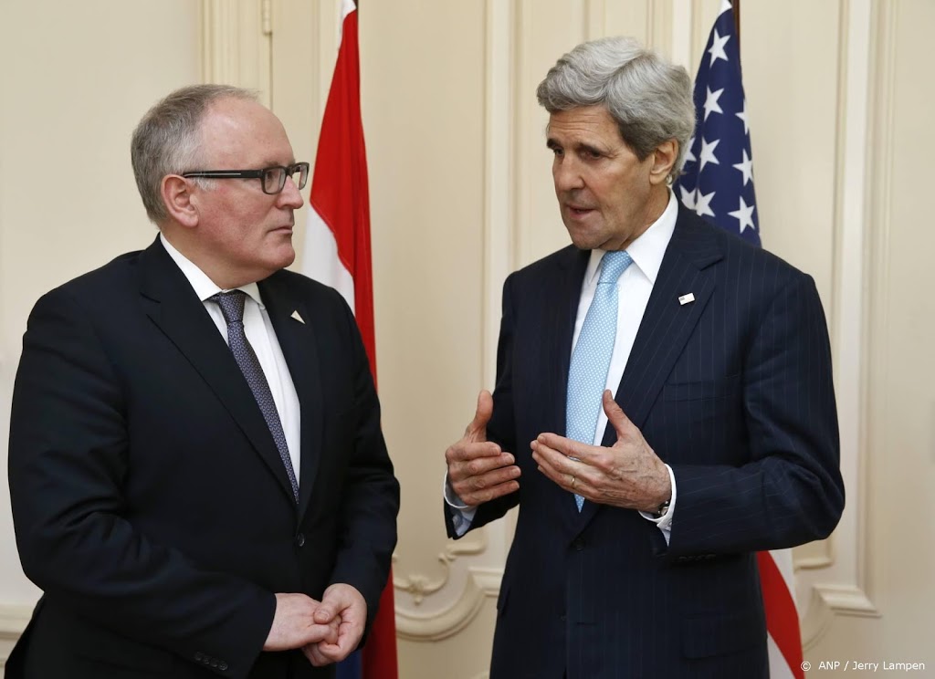 Timmermans ontvangt Amerikaanse klimaatgezant Kerry
