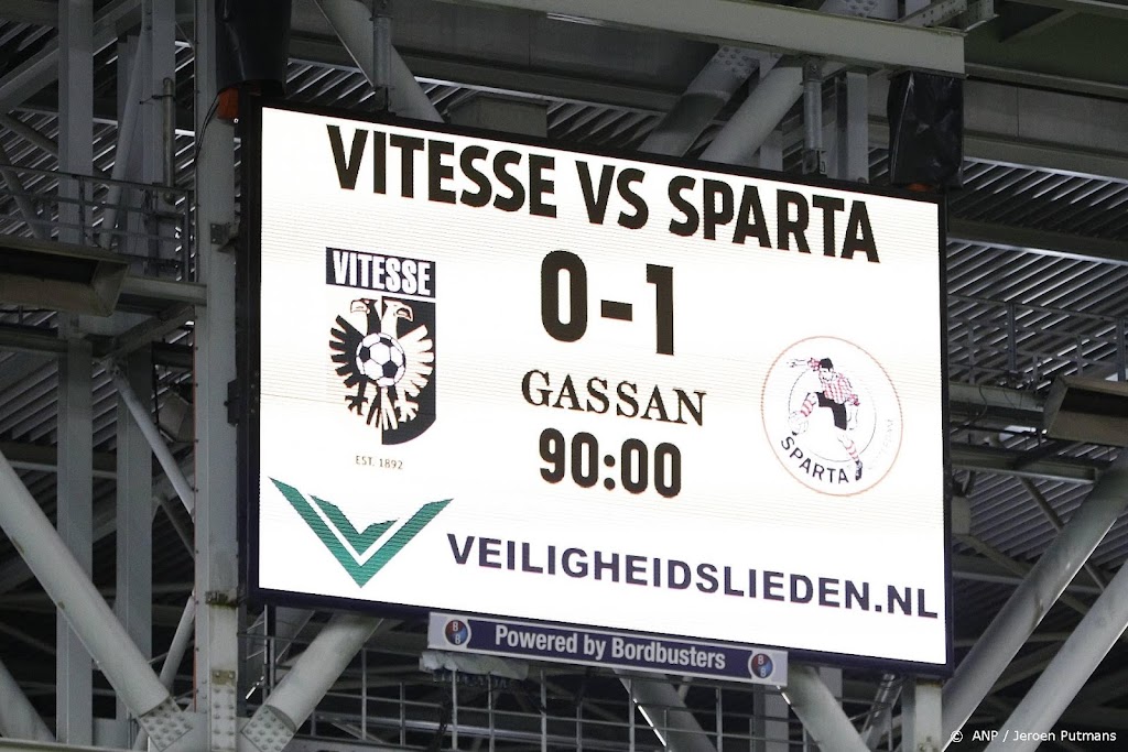 KNVB laat Vitesse en Sparta restant gestaakt duel uitspelen