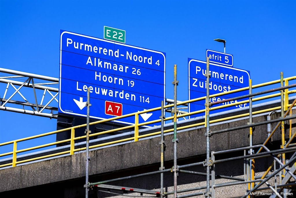 Vijf maanden verkeershinder door werkzaamheden brug A7 Purmerend