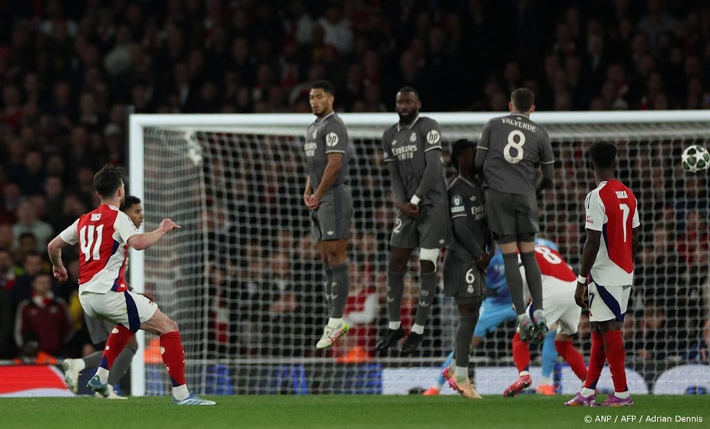 Vrije trappen Rice helpen Arsenal aan ruime zege op Real Madrid