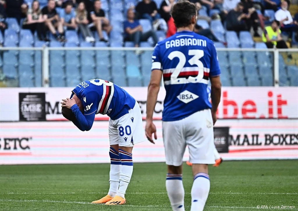 Sampdoria degradeert na elf seizoenen uit Serie A