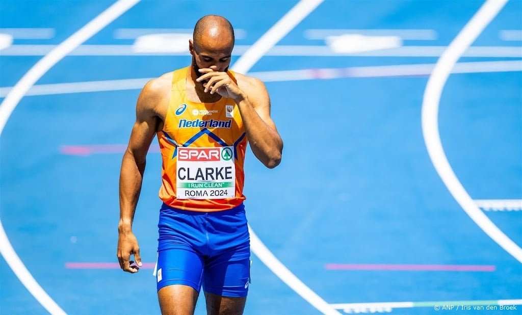 Clarke niet naar finale 800 meter op EK atletiek in Rome