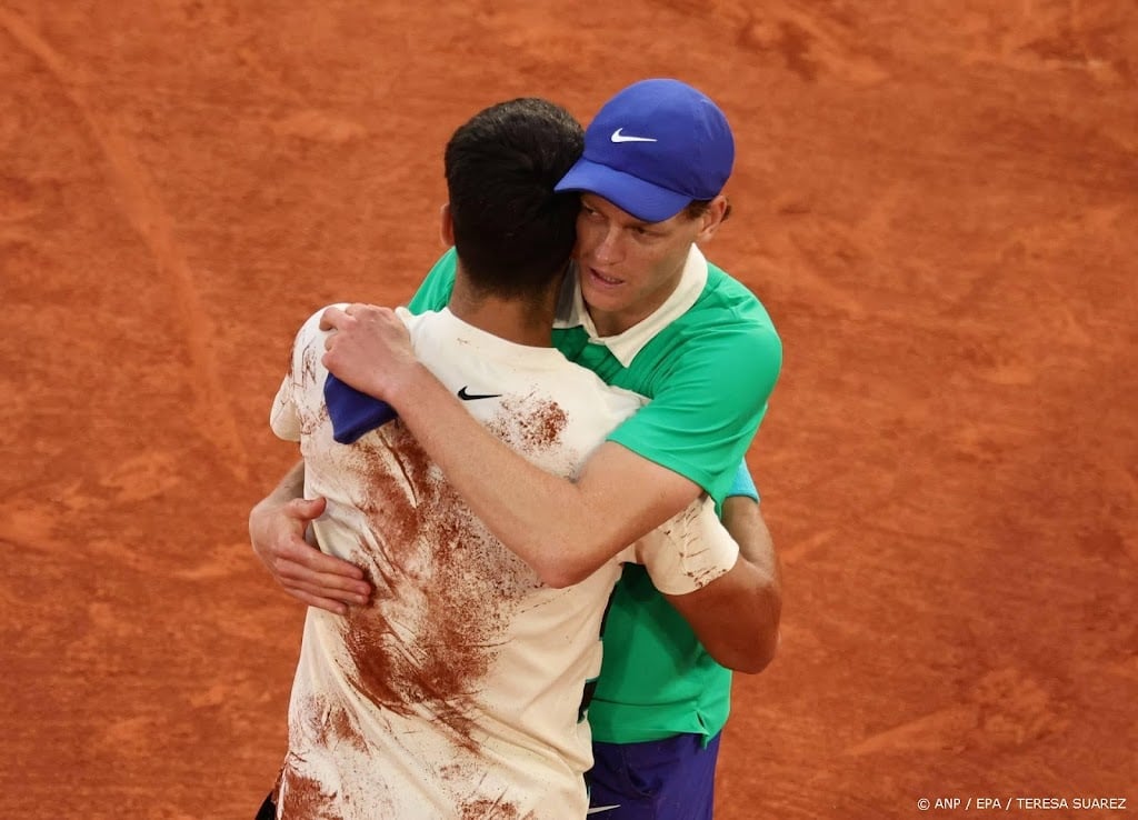 Duel Alcaraz - Sinner is langste finale ooit op Roland Garros 