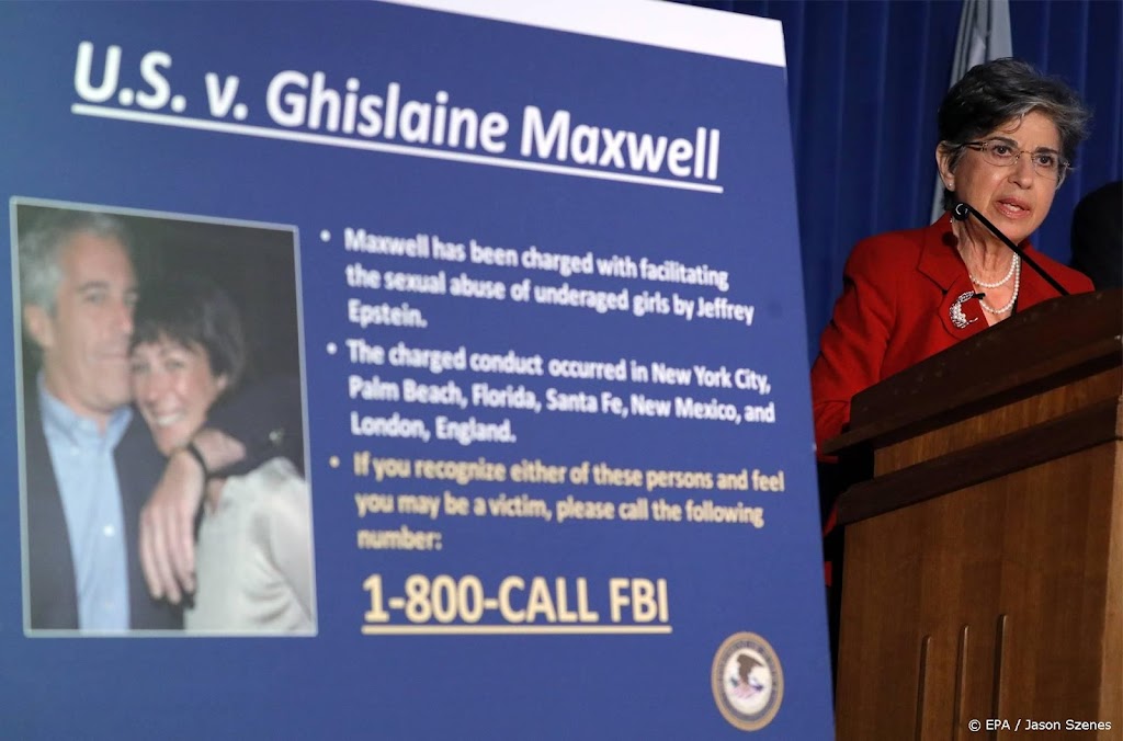 Ghislaine Maxwell gaat in beroep tegen straf voor helpen Epstein