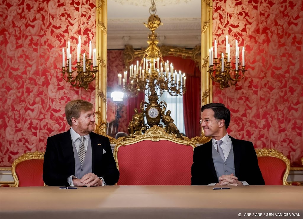 Rutte praat met de koning op Huis ten Bosch over val kabinet