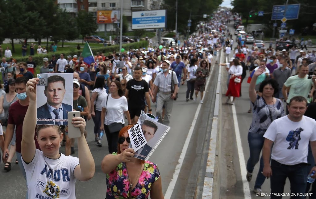 Weer demonstraties tegen Poetin in Oost-Rusland