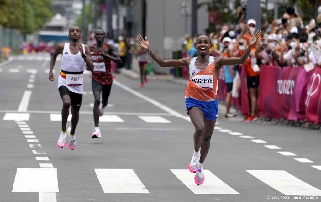 Nageeye na zilver op marathon: voelde alsof ik aan het joggen was