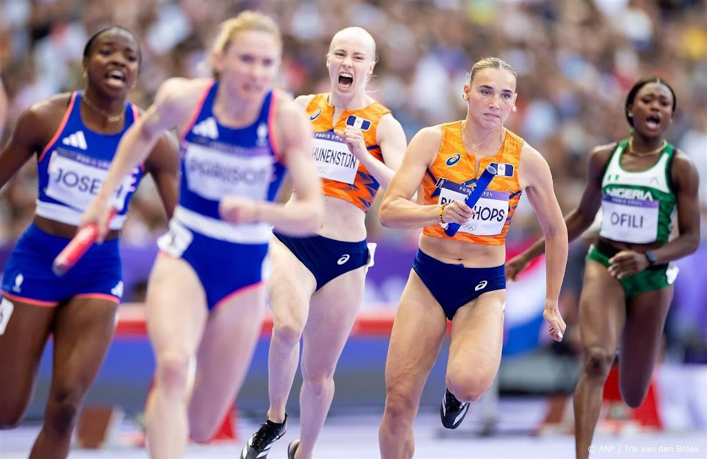 Estafettevrouwen naar olympische finale 4x100 meter 