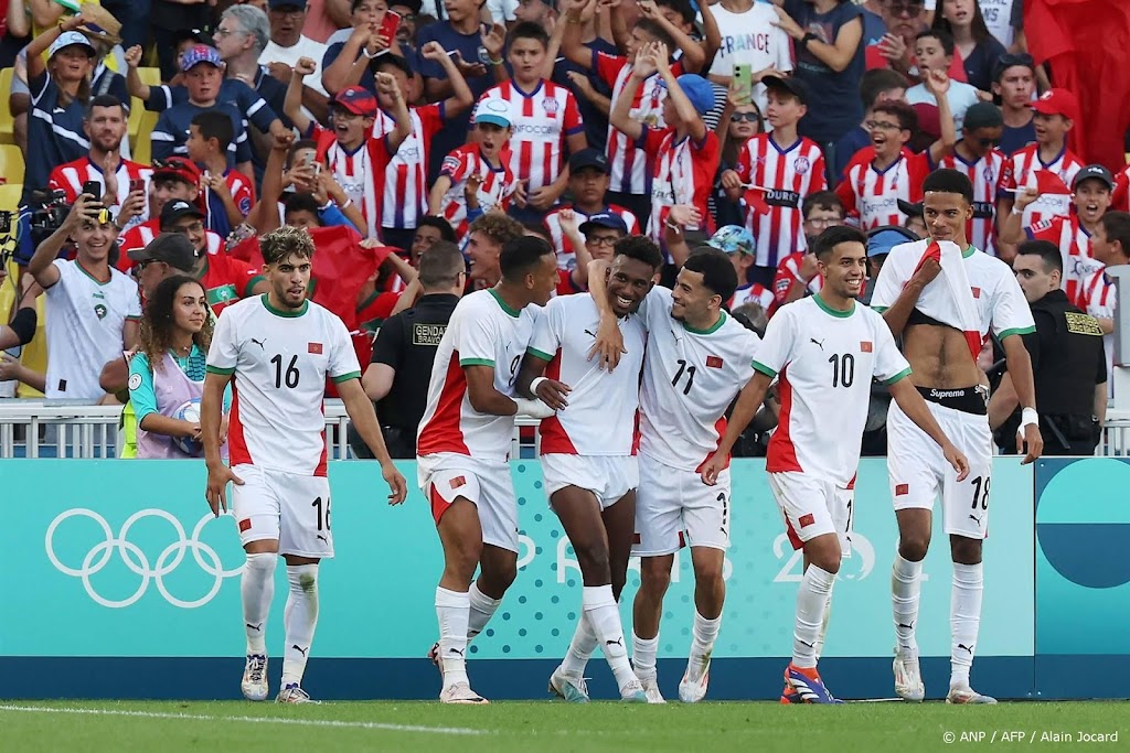 Marokkaanse voetballers pakken brons op olympisch toernooi