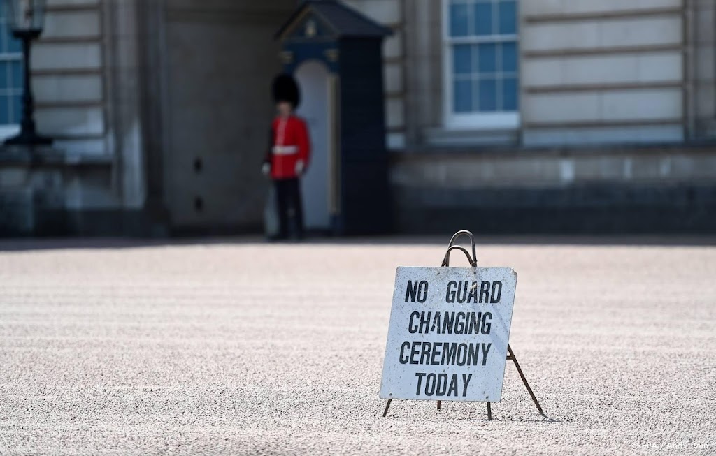 Geen wisseling van de wacht bij Buckingham Palace