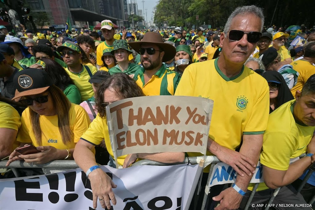 Brazilianen protesteren tegen rechter die X heeft laten blokkeren
