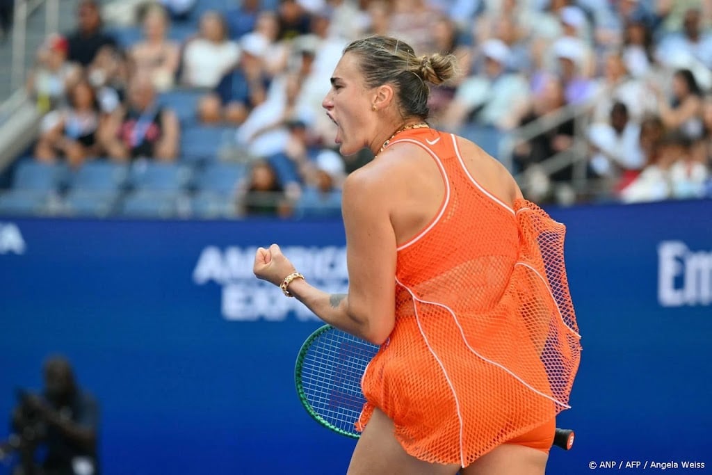 Titelverdedigster Sabalenka moeizaam naar halve finale US Open