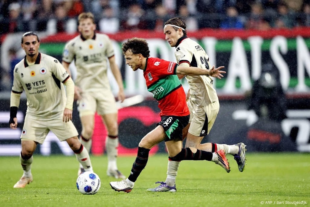 NEC voorkomt in blessuretijd nederlaag tegen Excelsior