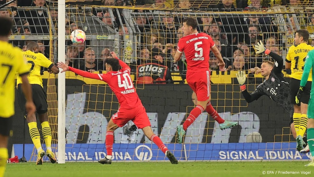 Bayern München verspeelt in blessuretijd zege op Dortmund 