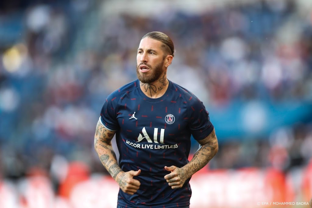 PSG speelt na rode kaart Ramos gelijk in Reims 