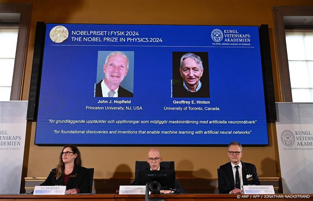 Nobelprijs Natuurkunde voor ontwikkelen kunstmatige intelligentie